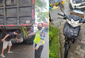 Polisi saat tunjukan TKP