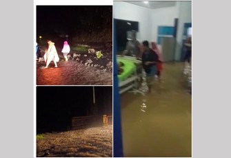 Evakuasi material Jalan Longsor dan Evakuasi Pasien di RSUD Kaur