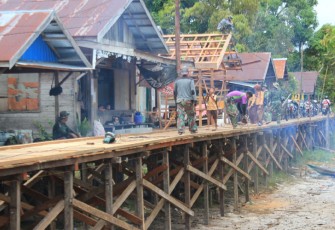 Program TMMD Kodim 1016/Palangka Raya di Petuk Katimpun Rampung Sebelum Penutupan