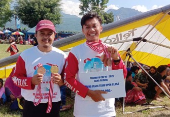 Atlet Ajang Internasional Paragliding Accuracy 2022 di Malaysia