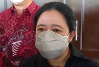 Ketua DPR RI, Puan Maharani, usai menghadiri pembukaan acara Bimtek untuk mahasiswa penerima  KIP Kuliah, di The Sunan Hotel Solo, Selasa (27/4/2022). ( Foto : Istimewa)