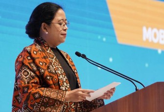 Puan Maharani pada saat acara 14SWSP