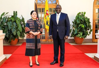 Puan saat Bertemu Presiden Kenya, Rabu (12/10/2022). 