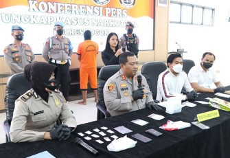 Konferensi Pers Polres Bogor, Rabu (31/08/2022)
