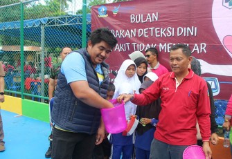Plt Bupati saat ikuti kegiatan Senam Germas Bersama Masyarakat Pangkil