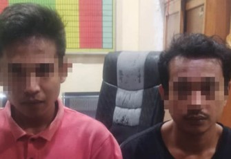 Tersangka saat diamankan