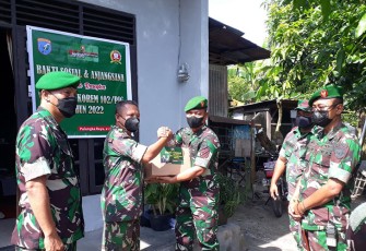 Bakti Sosial Kunjungi Anggota Kodim 1016 Palangka Raya yang Sakit 