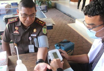 Kejaksaan Negeri Aceh Timur saat Gelar Donor Darah