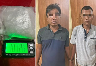 Tersangka dan barang bukti saat diamankan