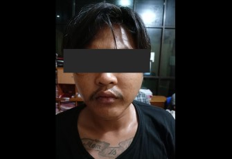 Tersangka saat diamankan