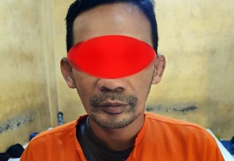 Tersangka saat diamankan