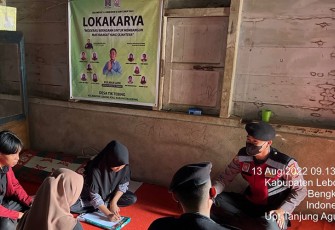 Petugas Polres Lebong saat Tingkatkan Patroli Dialogis