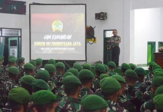Danrem 081/DSJ Tekankan Soliditas dan Keimanan