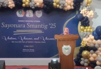 Wakil Bupati Labuhanbatu saat Hadiri Perpisahan SMAN 3 Rantau Utara
