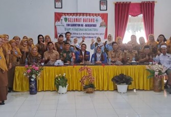 Kanit Reskrim Polsek Batang Toru, Ipda Ery Juanda Situmorang, SH, menghadiri kunjungan Tim Surveyor Re-Akreditasi Puskesmas setempat