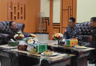 Danlanudal Kupang Sowan Bupati Kupang