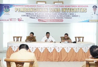 Pemkot Tebing Tinggi Canangkan Zona Integritas Menuju WBK dan WBBM