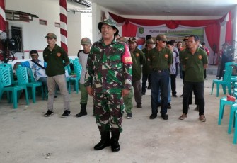 Babinsa Koramil Sangasanga Latih PBB