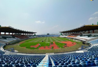 enovasi Lapangan Pertandingan dan Lapangan Latihan dalam Rangka Piala Dunia U-17 Tahun 2023. 