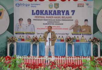 Wakil Bupati  Buka Lokakarya 7 Festival Panen Hasil Belajar Program Pendidikan Guru Penggerak Angkatan 6 Kabupaten Asahan
