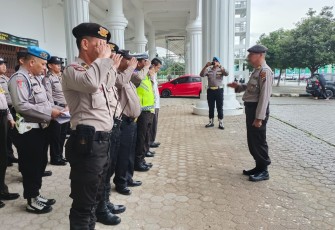 Polrestabes Medan Kawal Kegiatan Al-Jamiyatul Washliyah di Komplek Dispora Sumut 