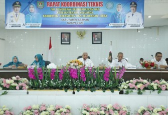 Rakornis Perdana TP PKK Kabupaten Asahan di Buka Bupati