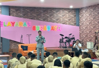KN Tanjung Datu-301 Adakan Sosialisasi di Politeknik Pelayaran Surabaya