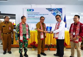 Walikota Bitung saat memberikan sambutan 