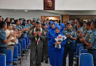 Laksda TNl Sisyani Jaffar Berikan Entry Briefing Awali Tugasnya Sebagai Danpuspenerbal