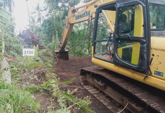 Capaian pekerjaan pambangun perintisan jalan pertanian Satgas TMMD Ke-116 Kodim 1310/Bitung