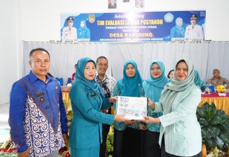 Tim Evaluasi TP-PKK Sumut Kunjungi Desa Rahuning