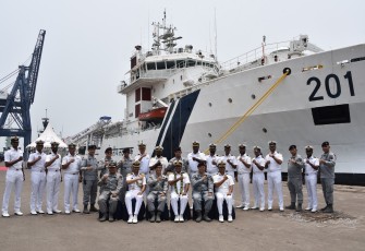 Bakamla RI Sambut Kedatangan Kapal Indian Coast Guard Samudra Prahari