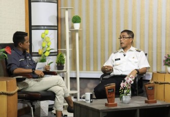  Pj.Wali Kota Payakumbuh, Rida Ananda menghadiri talkshow pada program Opini Denai TV.
