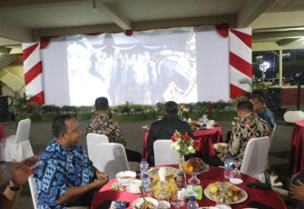 Suasana nobar wayang kulit Polda Bengkulu dan Polres Jajaran Nobar Virtual