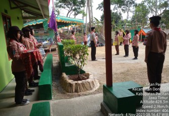 Koramil 0801/11 Donorojo Gelar Persami Bersama Saka Wira Kartika