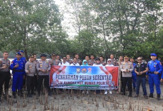Bid Humas Polda Bengkulu Gelar Penanaman Pohon