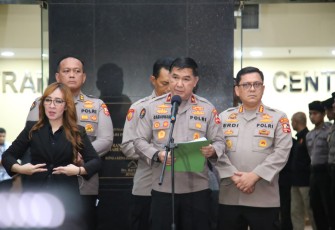 Karopenmas Divhumas Polri Brigjen Ahmad Ramadhan saat jumpa pers, di Gedung Mabes Polri, Jakarta Selatan, Rabu, 22 Februari 2023.