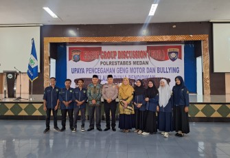 Polrestabes Medan Laksanakan FGD Guna Pencegahan Geng Motor dan Bullying melalui Dunia Pendidikan