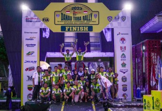 Putra Sumut Juarai Kejurnas Danau Toba Rally 2023