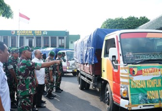 Korem 081/DSJ Kirim Bantuan Kemanusiaan Untuk Warga Gaza