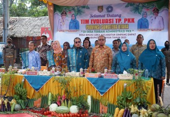 Tim Evaluasi TP PKK Provinsi Sumatera Sambangi Desa Sipaku Area Kabupaten Asahan