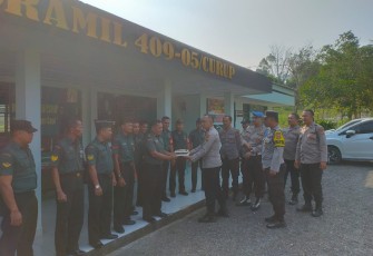 Kapolsek Bermani Ulu saat Kunjungi Koramil Curup