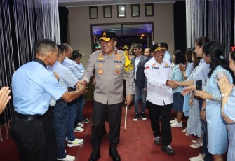 Kapolda Kalteng saat Lakukan Pengecekan Gereja di Kota Palangka Raya, Minggu (24/12/2023) pukul 17.00 WIB.