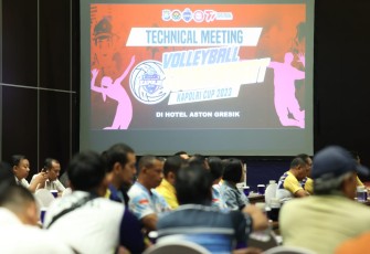 Tehnical Meeting Kesiapan Turnamen Voli Kapolri Cup 2023 seri 2