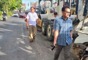 Komisi II DPRD Kota Sidak Pembangunan Jalan Hibrida Raya 