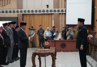 Wakil Gubernur Bengkulu Rosjonsyah Lantik 14 Pejabat Eselon II 