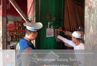 Antisipasi Kejahatan, Polsek Batang Toru Patroli Dialogis