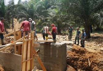 Progres Jembatan di Cek Langsung Dansatgas TMMD 118 