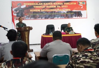 Korem 081/DSJ Gelar Pembekalan Kader Warga Terlatih 