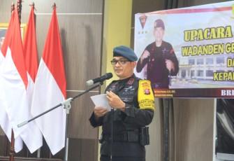 Brimob Kalteng Gelar Sertijab Wadanden Gegana